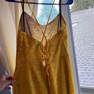Lemon colored dress. Sz:Large